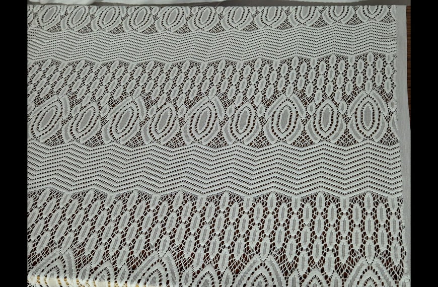 Lace with Braid Polyester Single-Colored - 150cm