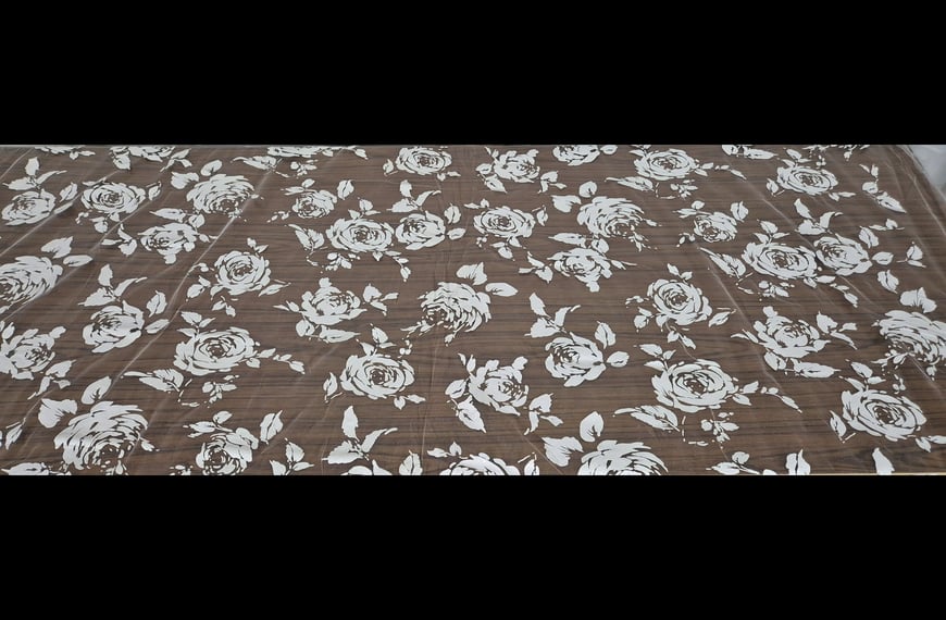 Lace with Designs & Border Polyester Single-Colored-150cm