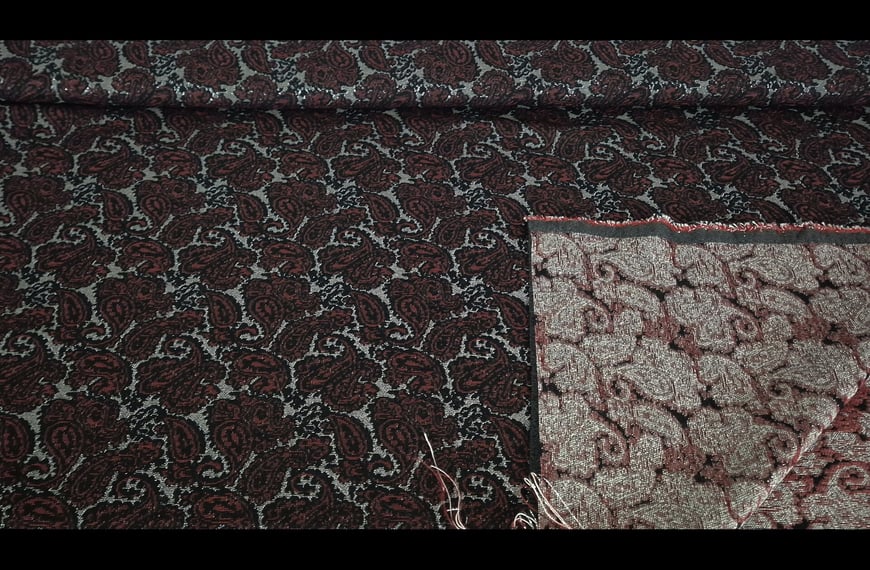 Jacquard with Paislies Viscose Polyester Multi-Colored - 150cm