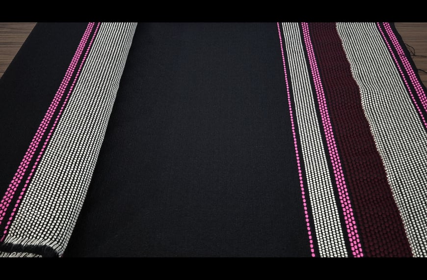 Brocade with Stripes Polyester Cotton Elast Multi-Colored - 150cm