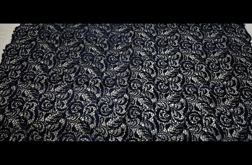 Lace Corded with Velvet Polyester Single-Colored - 120cm