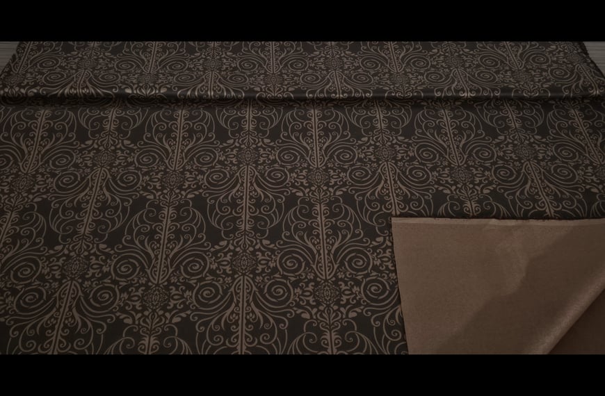 Suede with Paislies Polyester Elast Multi-Colored - 150cm