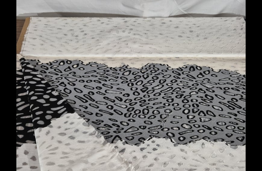 Organza like Polka Dots Debore Polyester Cotton Multi-Colored - 140cm