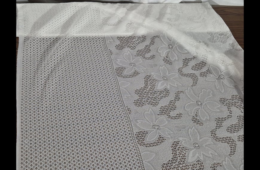 Lace Elastic like Mesh Polyester Single-Colored - 150cm