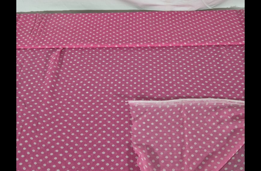 Muslin with Small Polka Dots Polyester Multi-Colored - 150cm
