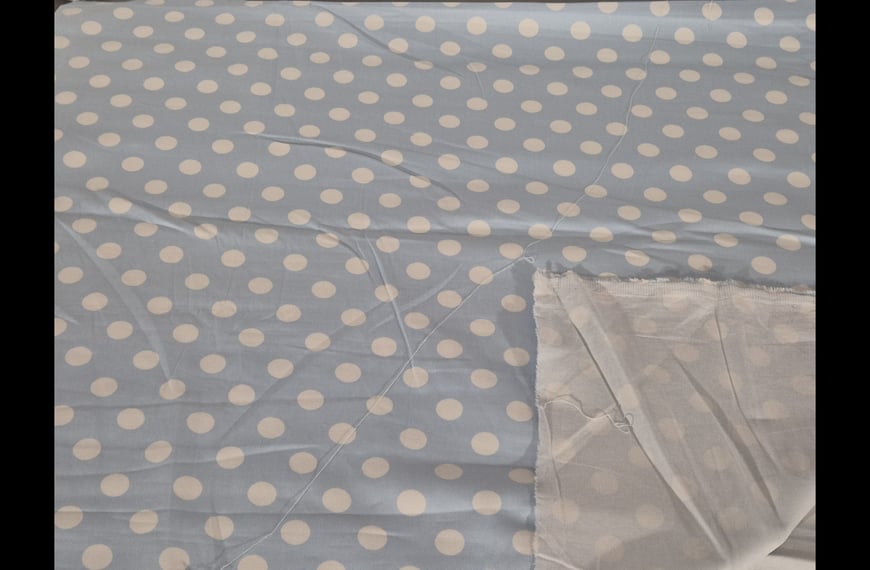 Gabardine with Medium Polka Dots Cotton Multi-Colored - 150cm