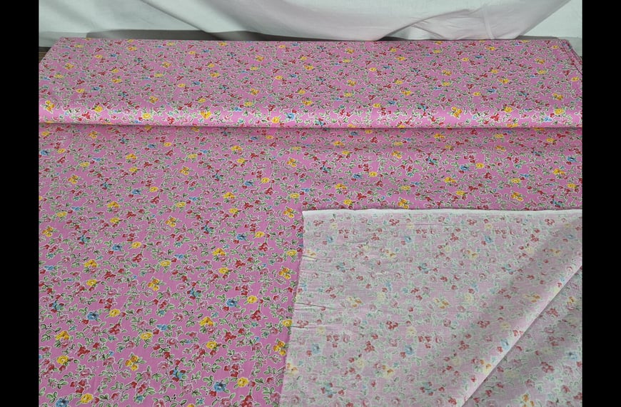 Poplin with Small Flowers Cotton Multi-Colored - 150cm