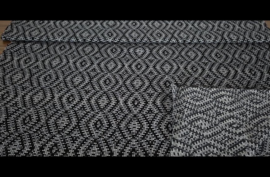 Moroccan with White Squares Polyester Multi-Colored - 150cm