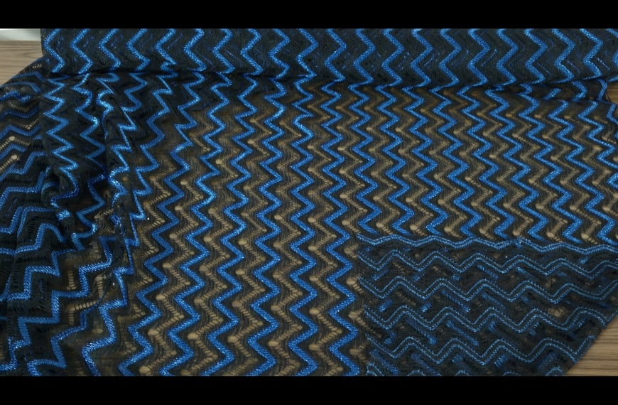 Lace Knitted with Missoni Polyester Multi-Colored - 150cm