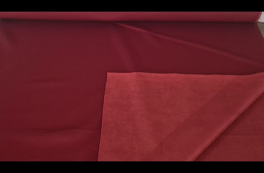 Scuba with Suede Double-Sided Polyester Elast Single-Colored - 150cm