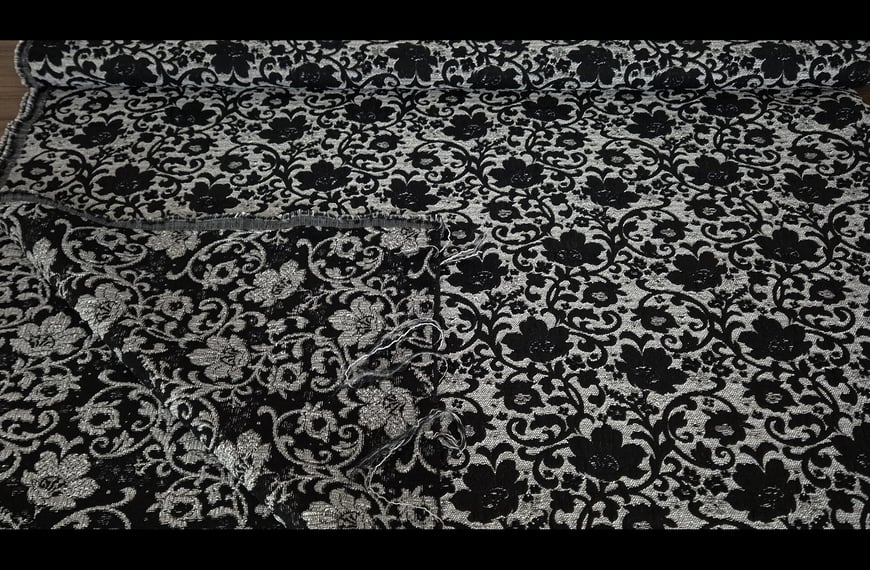 Brocade with Flowers Polyester Multi-Colored - 150cm