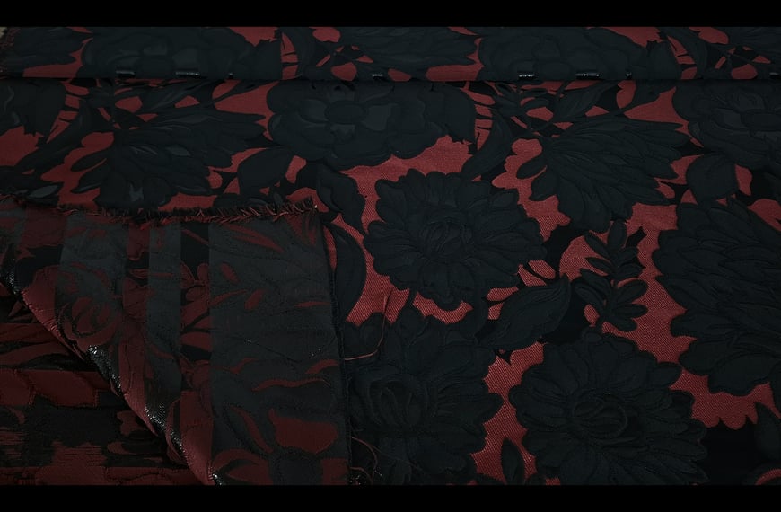 Brocade with Big Flowers Polyester Multi-Colored - 150cm