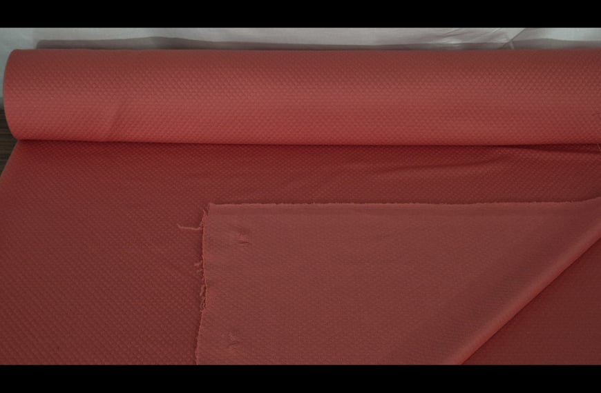 Jersey with Embossed Rhombuses Polyester Elast Single-Colored - 150cm