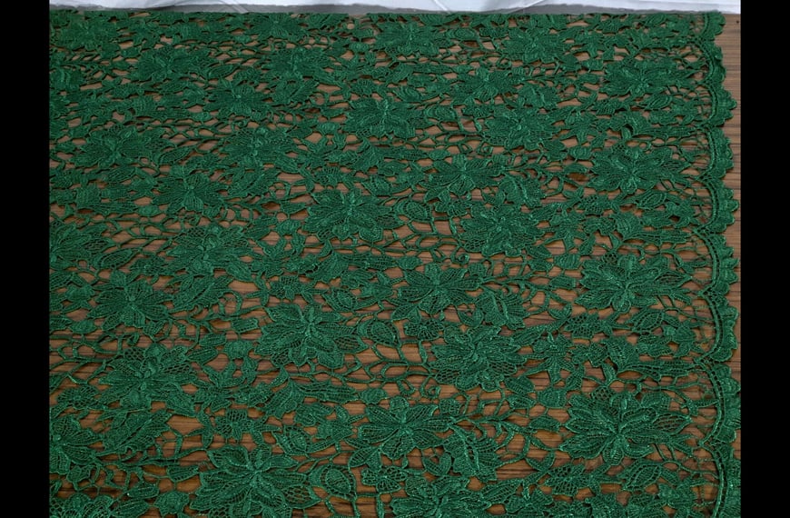 Lace with Daisies Polyester Single-Colored - 150cm