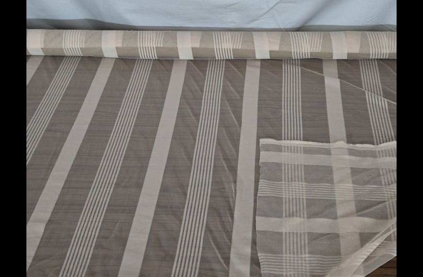 Mesh Tulle Silicone Stripes Polyester Single-Colored-150cm Mesh Tulle Silicone Stripes Polyester Single-Colored-150cm