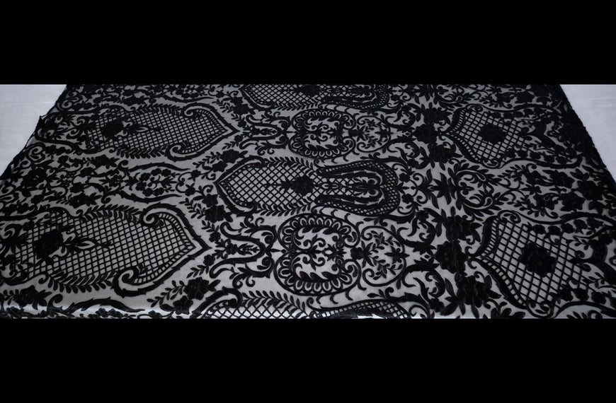 Lace with Ecclesiastical Designs Polyester Single-Colored - 150cm