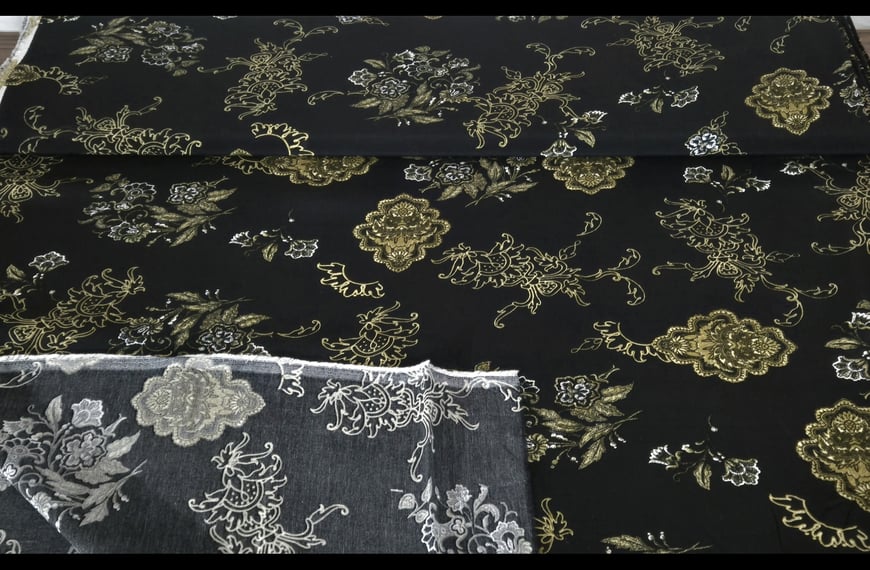 Moroccan with Bouquets Polyester Multi-Colored - 150cm