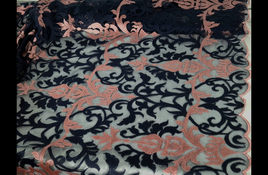 Lace with Ecclesiastical Design Polyester Multi-Colored - 130cm