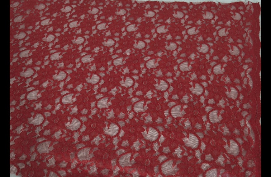 Lace with Daisies Polyester Single-Colored - 150cm