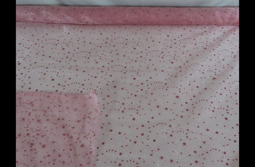 Organza Stars Polyester Multi-Colored-150cm Organza Stars Polyester Multi-Colored-150cm