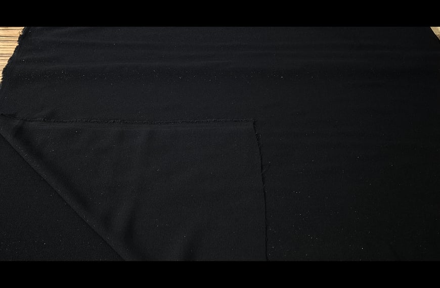 Crepe with Silver Thread Polyester Acetat Multi-Colored - 150cm