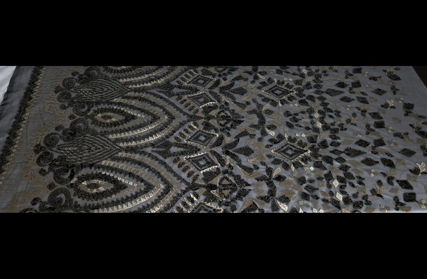 Sequin with Tulle & Geometrical Design Polyester Multi-Colored - 150cm