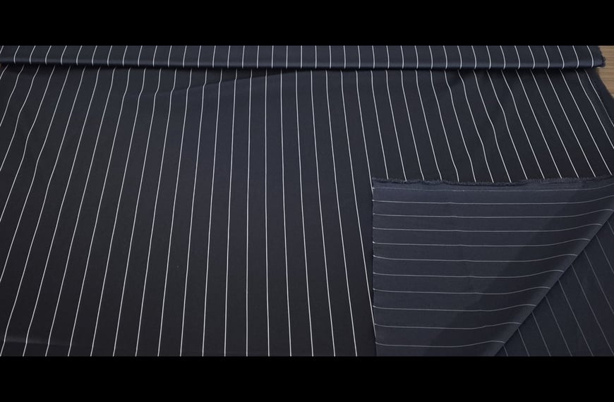 Satin Silky with Stripes Polyester Viscose Elast Multi-Colored - 150cm