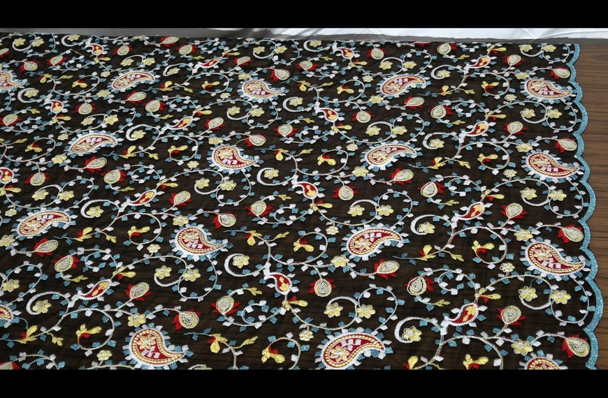Lace with Designs Polyester Multi-Colored-120cm