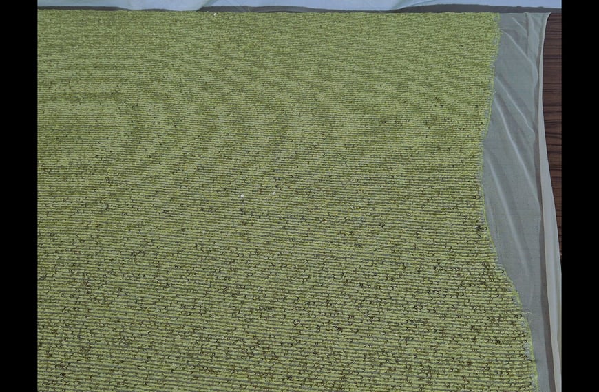 Mesh Tulle with Vertical Sequin Polyester Multi-Colored-150cm