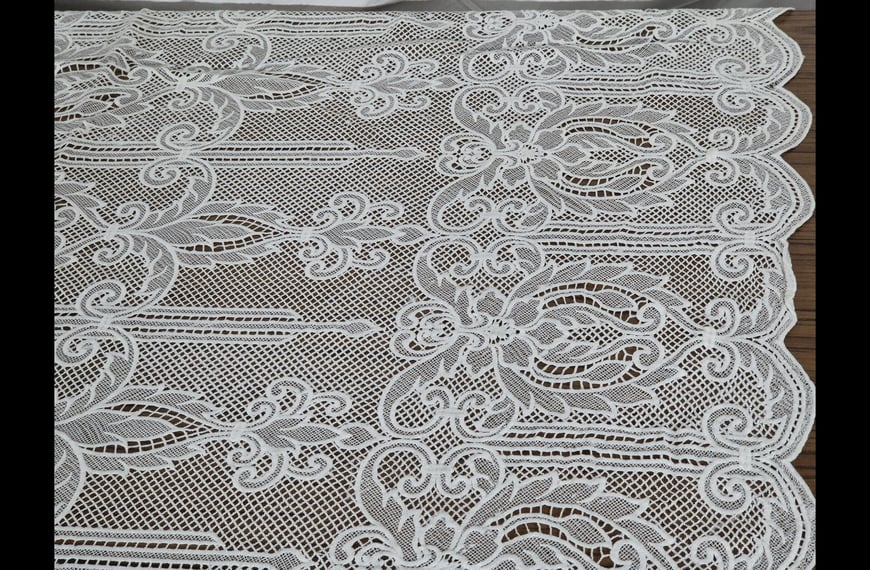 Lace with Ecclesiastical Designs Polyester Single-Colored - 120cm