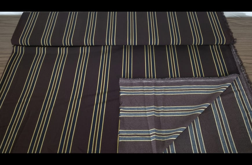 Georgette with Stripes Viscose Elast Multi-Colored - 150cm