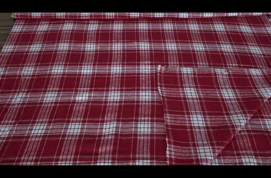 Flannel with Checkers Cotton Multi-Colored - 150cm