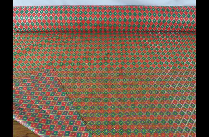 Organza Rhombuses Polyester Multi-Colored-150cm
