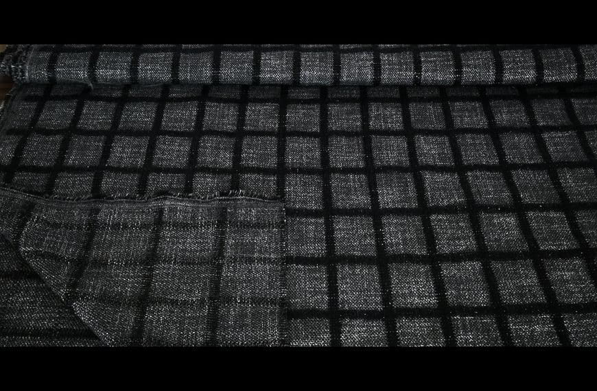 Tweed with Checkers & Lurex Polyester Viscose Elast Multi-Colored - 150cm