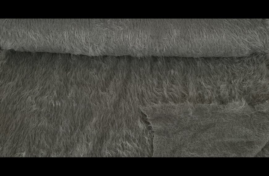 Knit with Hair from Holland Polyester Elast Single-Colored - 150cm