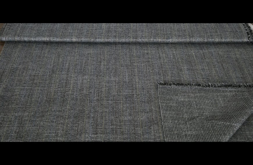 Gabardine with Pie De Poule Pattern & Lurex Cotton Elast Single-Colored - 150cm