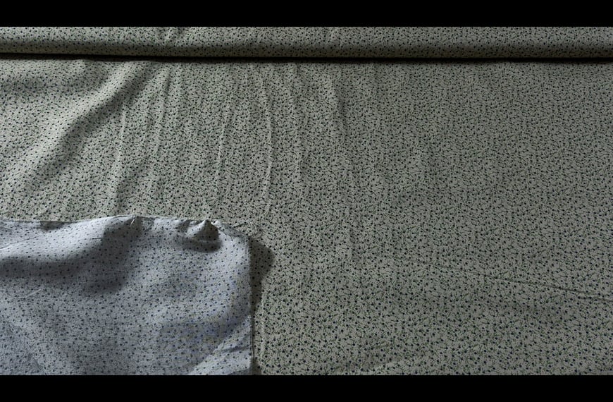 Poplin Ecru with Small Flower Cotton Multi-Colored - 150cm