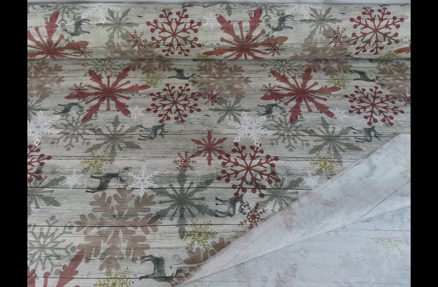 Loneta Christmas Designs Cotton Polyester Multi-Colored-280cm
