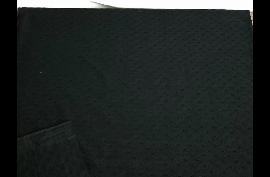 Embroidery with Embossed Paislies Cotton Single-Colored - 130cm