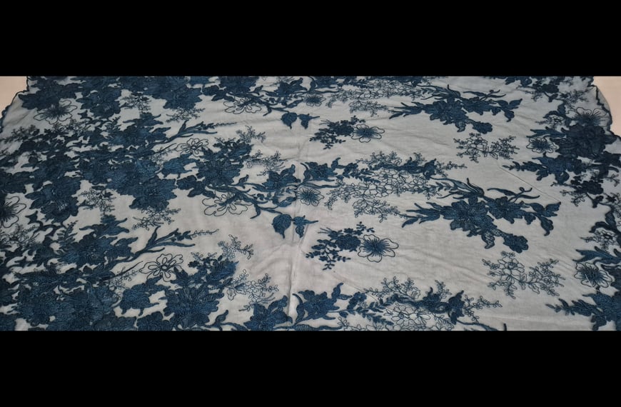 Lace with Big Branch & Finish Polyester Single-Colored - 150cm