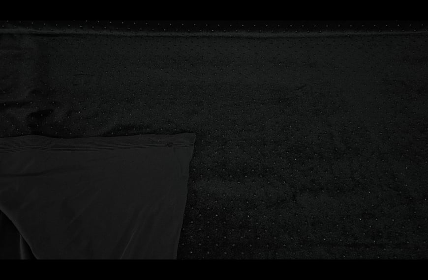 Pleated with Foil Polyester Single-Colored - 150cm