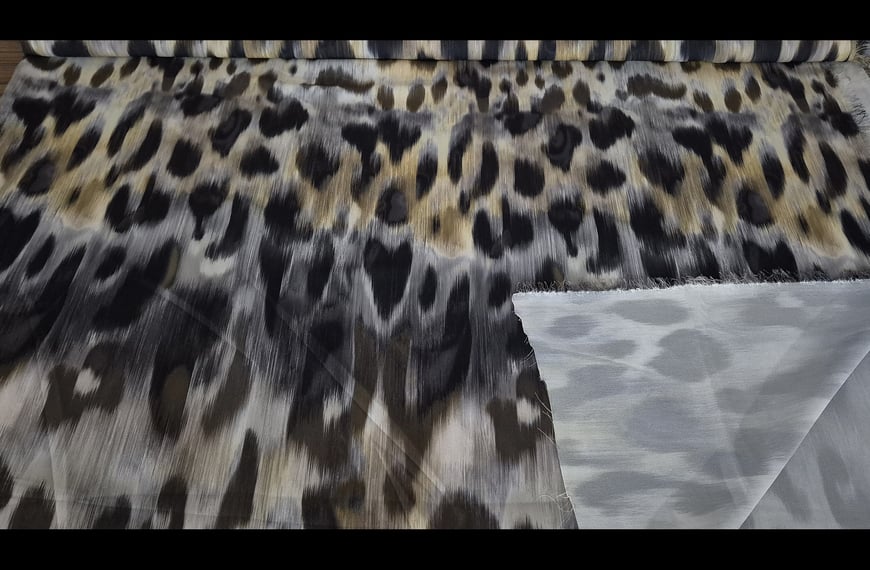 Georgette with Animal Print Polyester Multi-Colored - 150cm