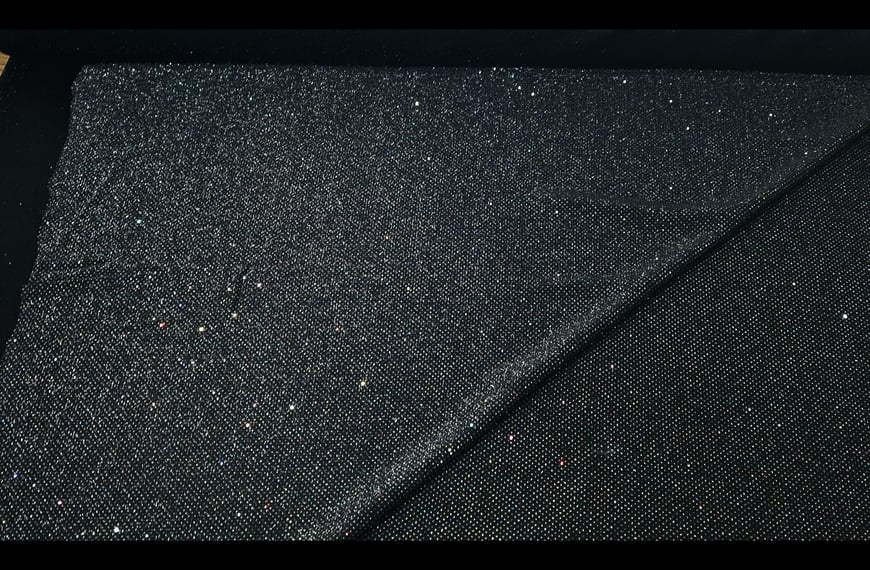 Jersey Metallic with Glitter Polyester Single-Colored - 150cm
