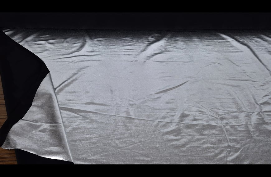 Vinyl Elastic Metallic Polyester Single-Colored - 150cm