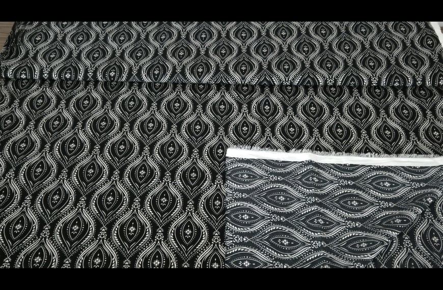 Moroccan with Hive like Design Polyester Multi-Colored - 150cm