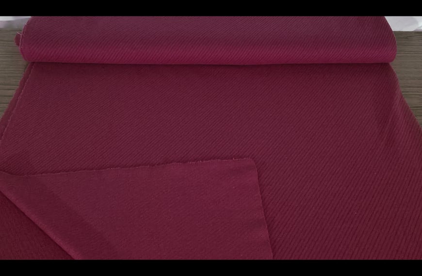 Coat Diagonal Polyester Single-Colored - 150cm