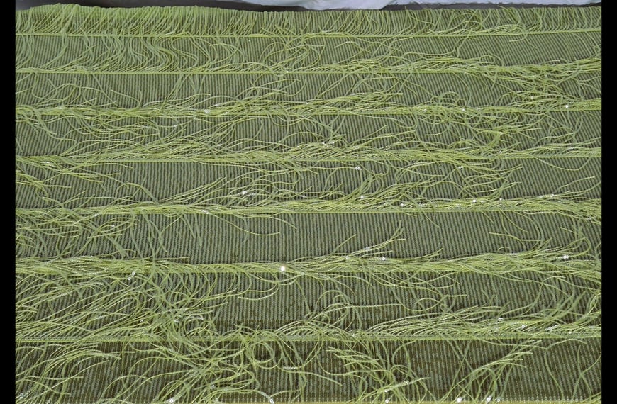 Mesh Tulle with Sequinces & Fringes Polyester Single-Colored-150cm