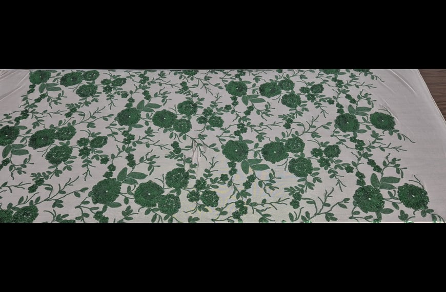 Mesh Tulle with Sequin Daisies Polyester 2-Colored-150cm
