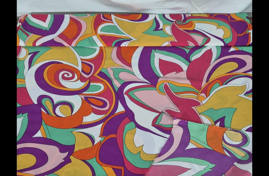 Moroccan with Ubnormal Designs Polyester Multi-Colored - 150cm
