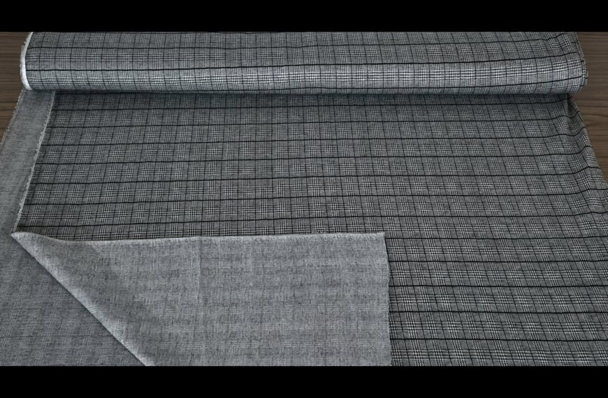 Jersey with Checkers Polyester Acetat Elast Multi-Colored - 150cm